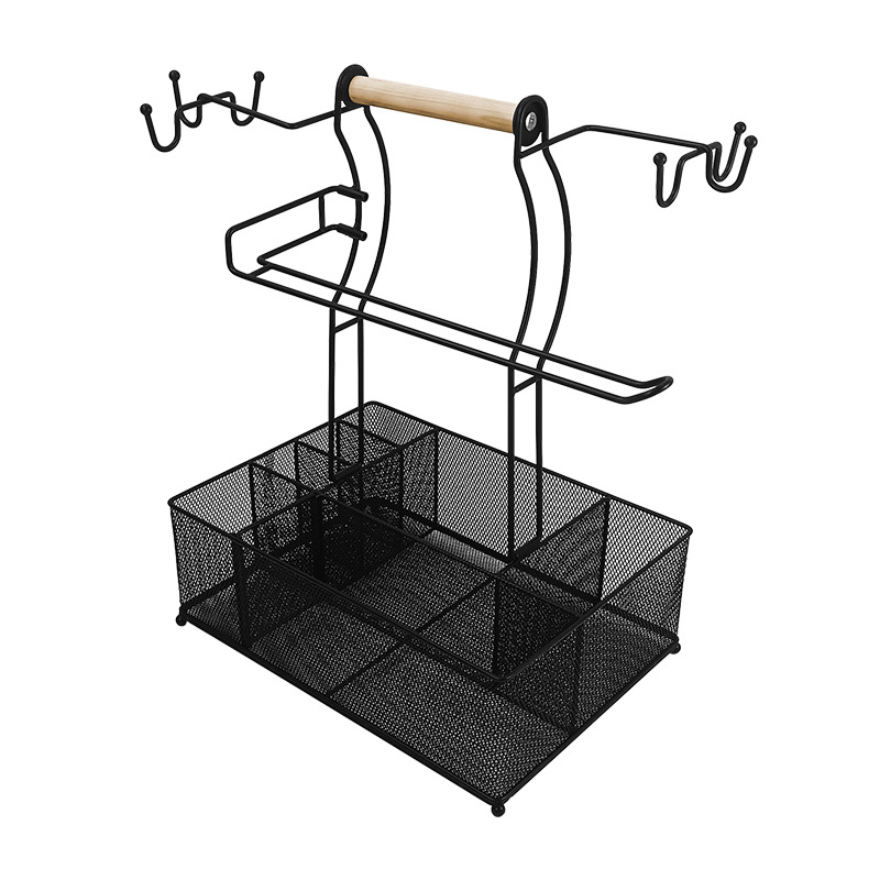 Ράφι κουζίνας για μπαχαρικά με θήκη χαρτιού και αποθήκευση ξυλακιών φαγητού, αναδιπλούμενο, περιστρεφόμενο, χωρίς οπές, σιδερένιο καλώδιο