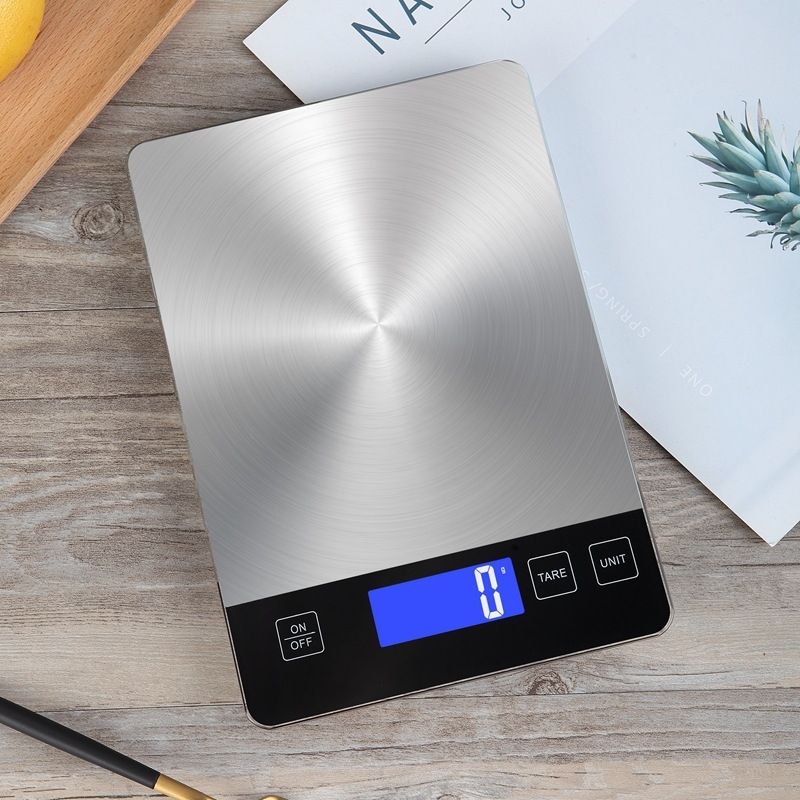 Inteligentna elektronička kuhinjska vaga, raspon 5–15 kg, elektroničko mjerenje, napajanje AAA×2 + USB punjenje, model DH-A12CD
