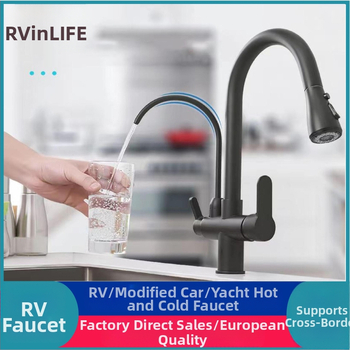 Karšto ir šalto vandens maišytuvas - nerūdijančio plieno korpusas, vario vožtuvo šerdis, paviršinis montavimas, 90°C