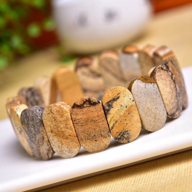 agatų akmens rankinis papuošalas, rankų darbo, geometrinė forma, unisex, Muri prekės ženklas