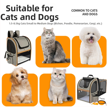 Freddy Oxford σακίδιο κατοικιδίων, μεγάλης χωρητικότητας, διαπνέον και επεκτειόμενο, για γάτες και σκύλους, προέλευση Jiangsu