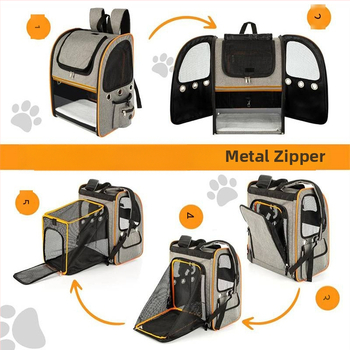 Freddy Oxford σακίδιο κατοικιδίων, μεγάλης χωρητικότητας, διαπνέον και επεκτειόμενο, για γάτες και σκύλους, προέλευση Jiangsu