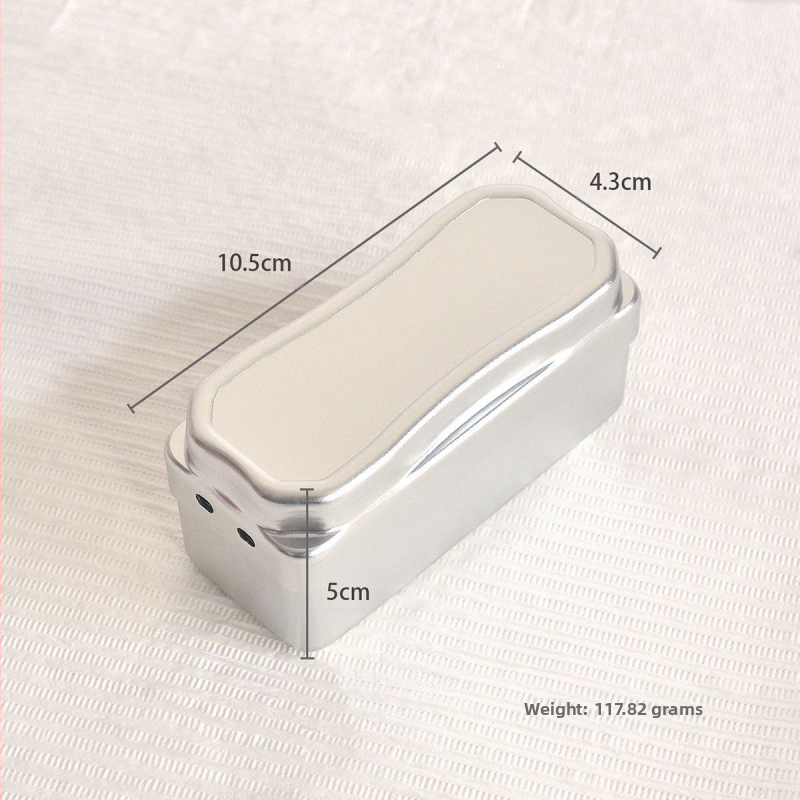 Aliuminio lydinio 40 skylių šlifavimo galvų saugojimo ir dezinfekcijos dėžutė nagų poliravimo įrankiams