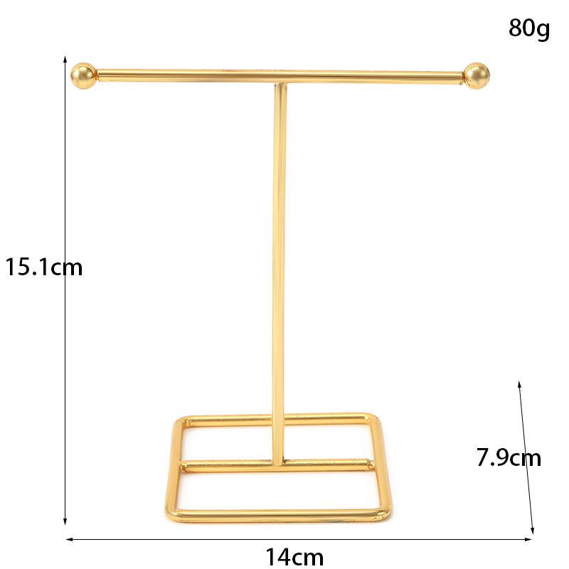 Stalo papuošalų ekspozicijos laikiklis - metalinis, daugiafunkcinis, skirtas auskaroms, kaklarys ir apyrankėms, 1 aukštas