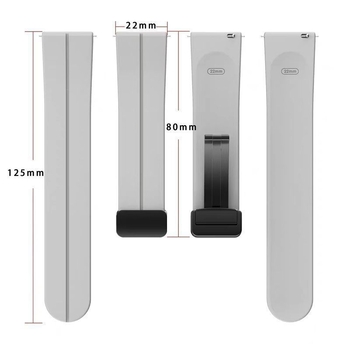 Λουράκι Smartwatch Samsung – σιλικόνης, αναδιπλούμενο κούμπωμα, κυκλοφόρησε το 2024