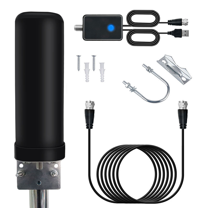 Vanjska TV antena s cilindričnim dizajnom, 30 dB dobitka, 470–860 MHz, 75 Ω, SWR ≤ 2