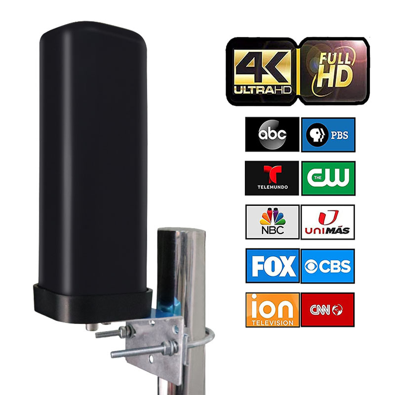 Vanjska TV antena s cilindričnim dizajnom, 30 dB dobitka, 470–860 MHz, 75 Ω, SWR ≤ 2