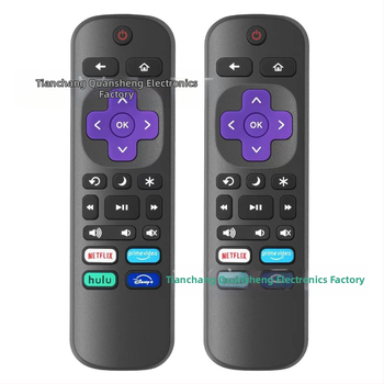 QC daljinski upravljač za Roku TV – model New Side Key, domet 15 m, za televizor