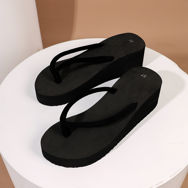 Női koreai stílusú strandpapucs PU felső, gumírozott talp, belső rész textile, herringbone mintázat, 2025 tavasz