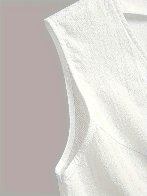 Moteriška be rankovių liemenė, laisvas pjūvis, įprastas ilgis, poliesteris 95%+, elegantiškas kasdienis stilius