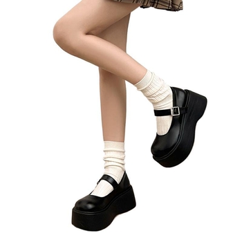 Γυναικείες Mary Jane παπούτσια με πλατφόρμες; PU επάνω μέρος; χαμηλό τακούνι 1–3 cm; στρογγυλό δάχτυλο; καουτσούκ σόλα