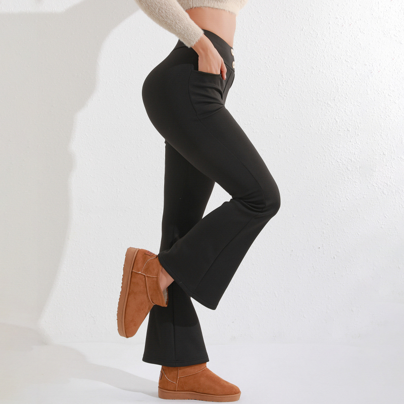 Moteriški džinsiniai keliai su mikro‑flare kirpimu, aukštos juosmens, ilgi, ruduo 2025