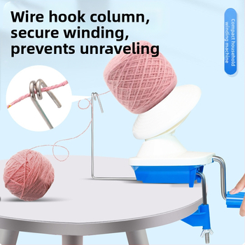 Μηχανή περιτύλιξης κλωστής - χειροκίνητη λειτουργία, συμπαγής οικιακή περιτύλιξη μαλλιού