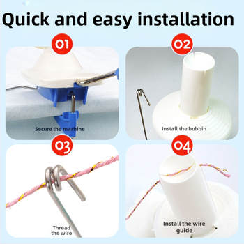 Μηχανή περιτύλιξης κλωστής - χειροκίνητη λειτουργία, συμπαγής οικιακή περιτύλιξη μαλλιού