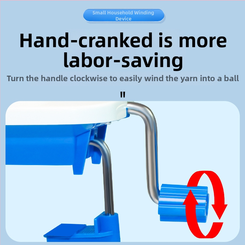 Navíjač priadze - ručný pohon, kompaktný domáci navíjač priadze pre vlnené priadze