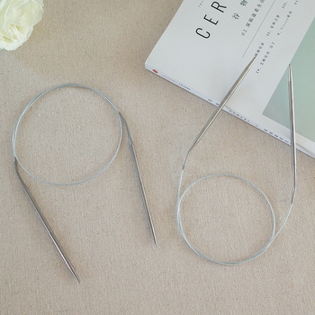 Nerūsējošā tērauda riņķveida adata adīšanai – rokas adīšanai džemperiem, zīmols Manzige, svars 0,05 kg