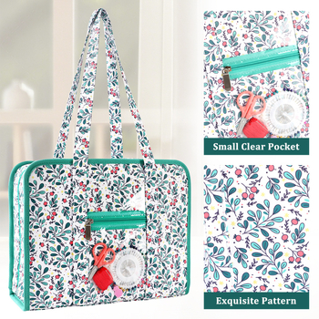 Τσάντα αποθήκευσης εργαλείων κεντήματος για τοίχο, ορθογώνιος κυβοειδής σχεδιασμός, πολυεπίπεδη οργάνωση, ύφασμα 600D Oxford