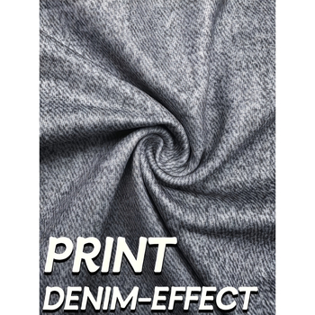 Дънки с права кройка, свободен силует, двойна талия, подплата от флийс, смес от синтетични влакна