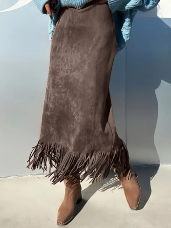 Φούστα midi σε γραμμή σώματος, μονόχρωμο μοτίβο, 3D κοπή από πολυεστέρα, υψηλή ελαστικότητα