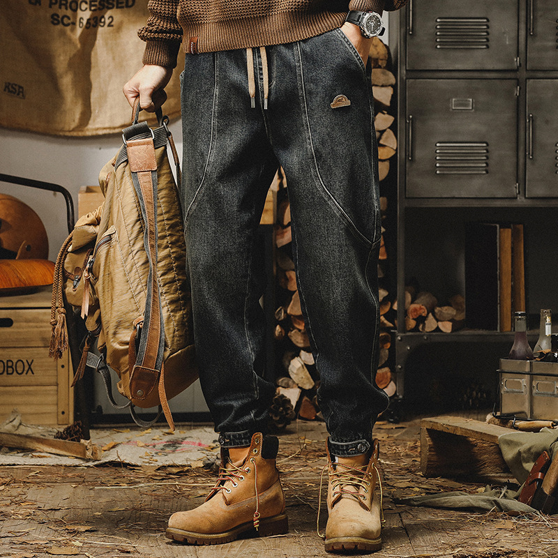 Džinsi - Amerikas stila smags retro, Amica Basic, kokvilna, pieci kabati, taisas kājas, ziemai