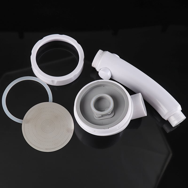 Dušas galva ar trim režīmiem, 360° griešana, ABS materiāls, ūdens taupīšana, darba spiediens 0,8 MPa