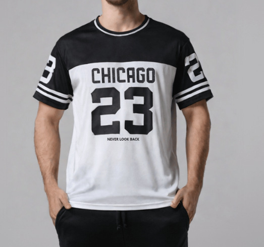 Vyrų marškinėliai su 3D skaitmenine spauda – skaičių motyvas, laisvas kirpimas, apvalus kaklo iškirpimas, trumpomis rankovėmis, vasarai