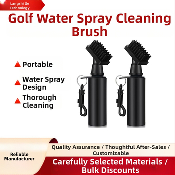 LSG golfų valymo šepetys su plastiku ir mikropluoštu, logotipo pritaikymas galimas