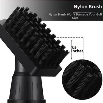 LSG βούρτσα καθαρισμού γκολφ με πλαστικό και μικροΐνες, δυνατότητα προσαρμογής λογότυπου