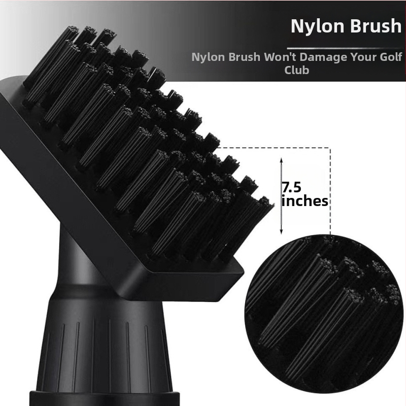 LSG Почистваща четка за голф с пластмаса и микрофибър, възможност за печат на лого