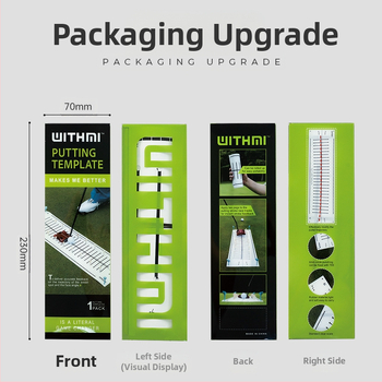 WITHMI Γκολφ Προπονητική Επιφάνεια Τοποθέτησης με Χαρτί Τροχιάς (PVC, Αξεσουάρ Γκόλφ, Διαθέσιμη Ιδιωτική Ετικέτα)