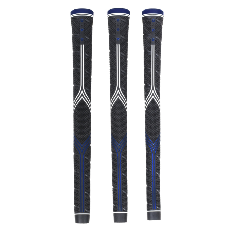 Golfo klubo rankenos – unisex, iš gumos, neslystančios, keičiamos, KI54, 10 vnt (KI54, Guma, Unisex, Neslystančios)