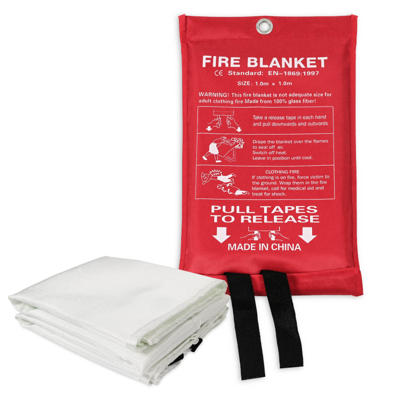 Safewayfire Πυροσβεστική κουβέρτα από υαλοβάμβακα, φλογοανθεκτική, για οικιακή κουζίνα