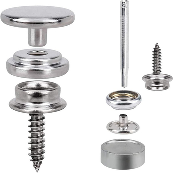 Net Ann медна голяма бяла щракваща закопчалка — комплект за палатки и кораби, 50 комплекти