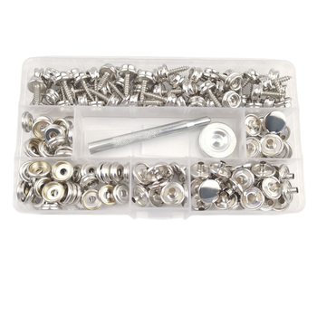 Net Ann медна голяма бяла щракваща закопчалка — комплект за палатки и кораби, 50 комплекти