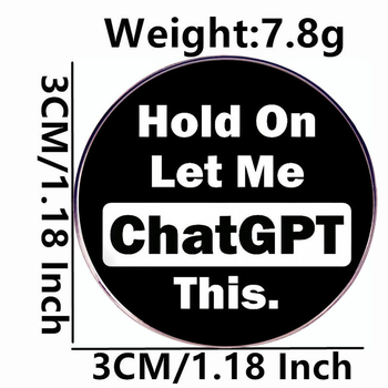 AI Καρτούν Μπρούζ Μπρόουζ Πιν Μπάντζ – Αλουμίνο, Ηλεκτροπλατίωση, Unisex, Παραμετροποιήσιμο