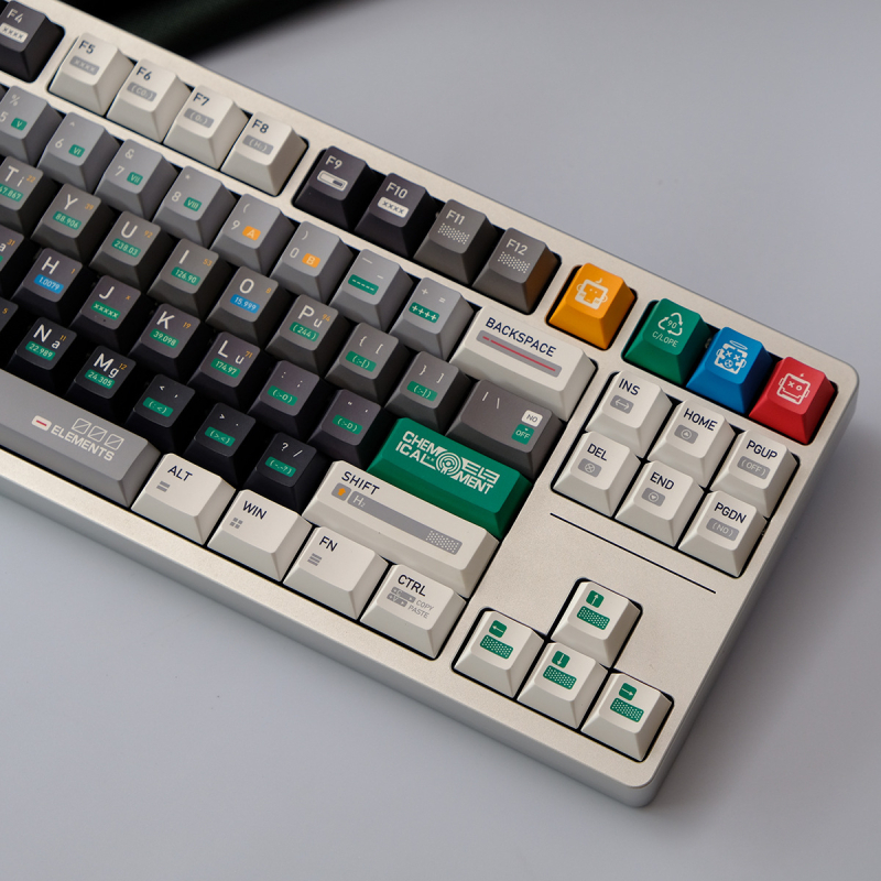 Egyedi mechanikus billentyűzet gombok, PBT, ergonómikus, 5 oldalú szublimáció, eredeti magasság