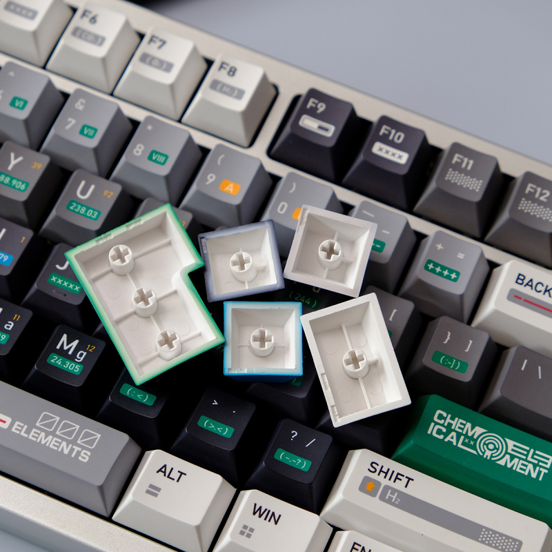 Egyedi mechanikus billentyűzet gombok, PBT, ergonómikus, 5 oldalú szublimáció, eredeti magasság