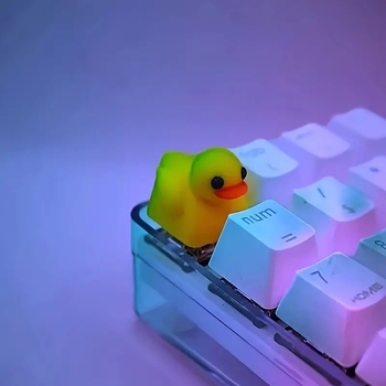 Keycap σε σχήμα πάπιας για μηχανικό πληκτρολόγιο – 3D εκτύπωση, PLA, σταυροειδής άξονας