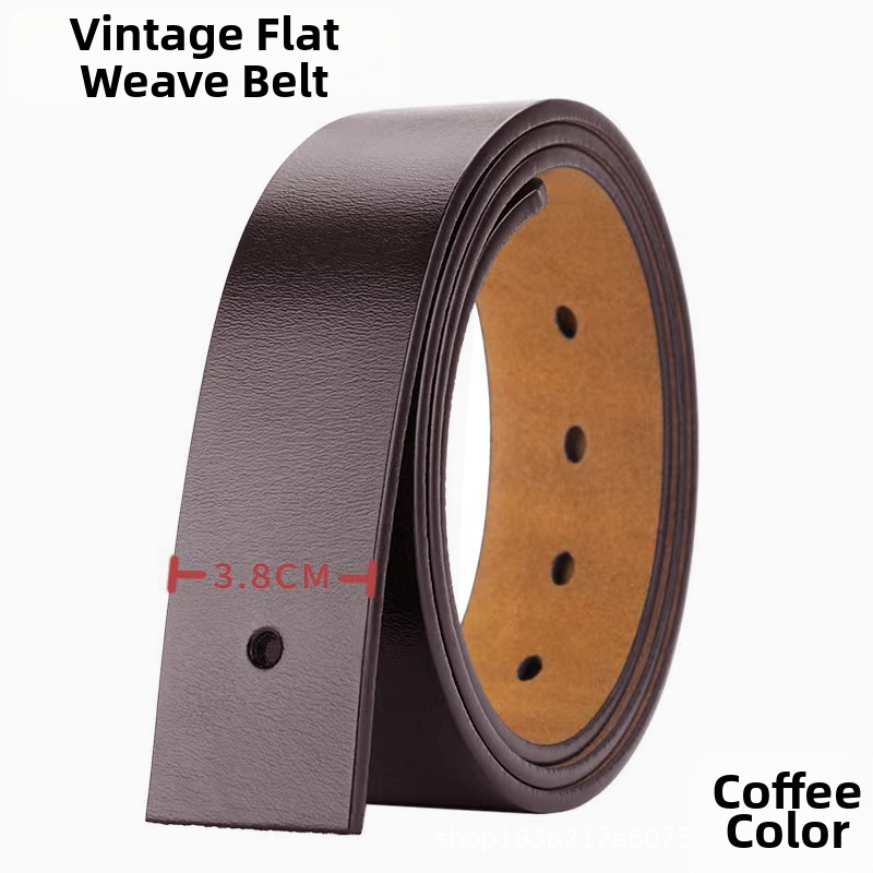 Vyrinis odinis diržas, dviejų sluoksnių karvės odos, įspausta paviršius, automatinė sagtis iš lydinio