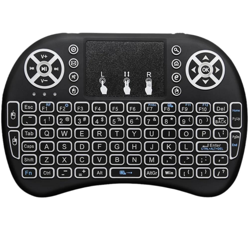 I8 Vezeték nélküli billentyűzet és egér, USB interfész, 2.4G vezeték nélküli, 10 m hatótáv