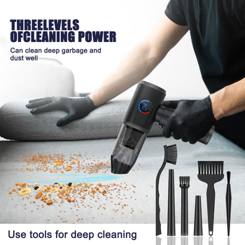 Χειροκίνητος καθαριστής παραθύρων για οικία και αυτοκίνητο, 55W, 7.4V, 5500Pa, επαναφορτιζόμενος, ασύρματος