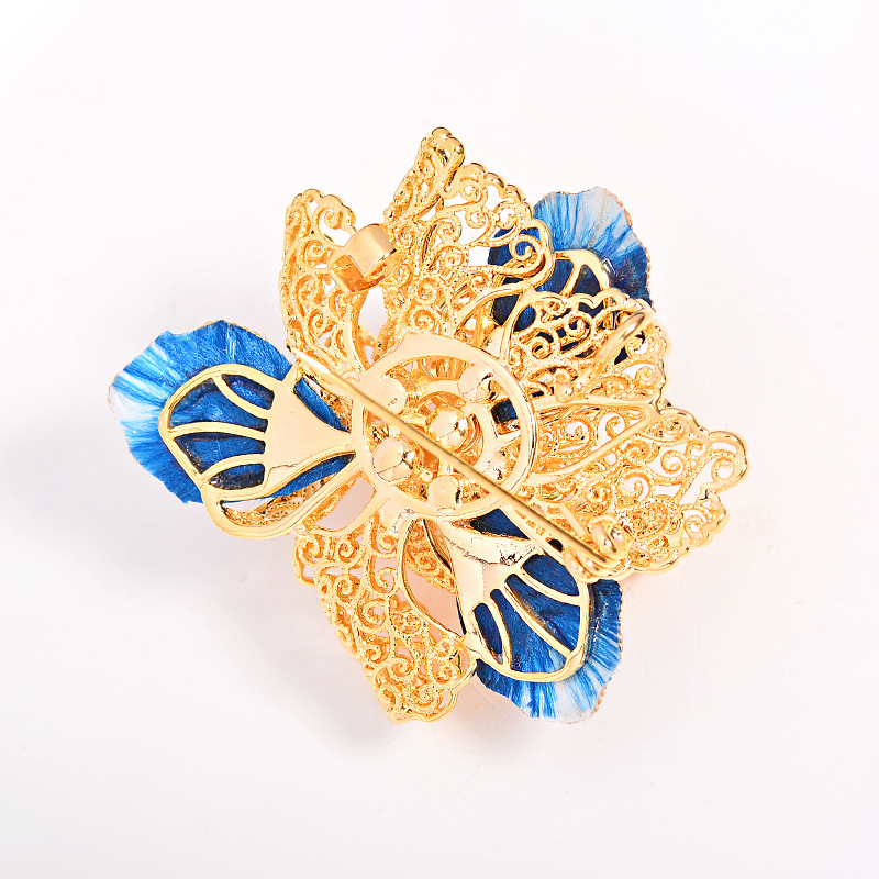 Segė su damos ir gėlių forma, varis, elektroplakavimas, elegantiškas stilius