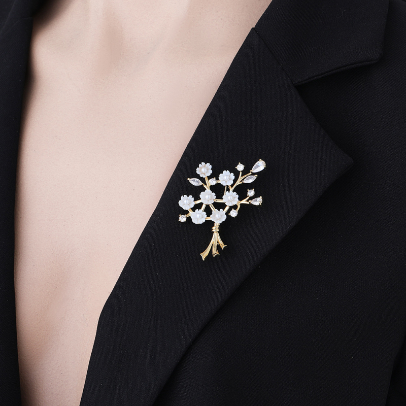 Vario žiedo formos segė su cirkonu, moteriško stiliaus paprasta, Princesės serija