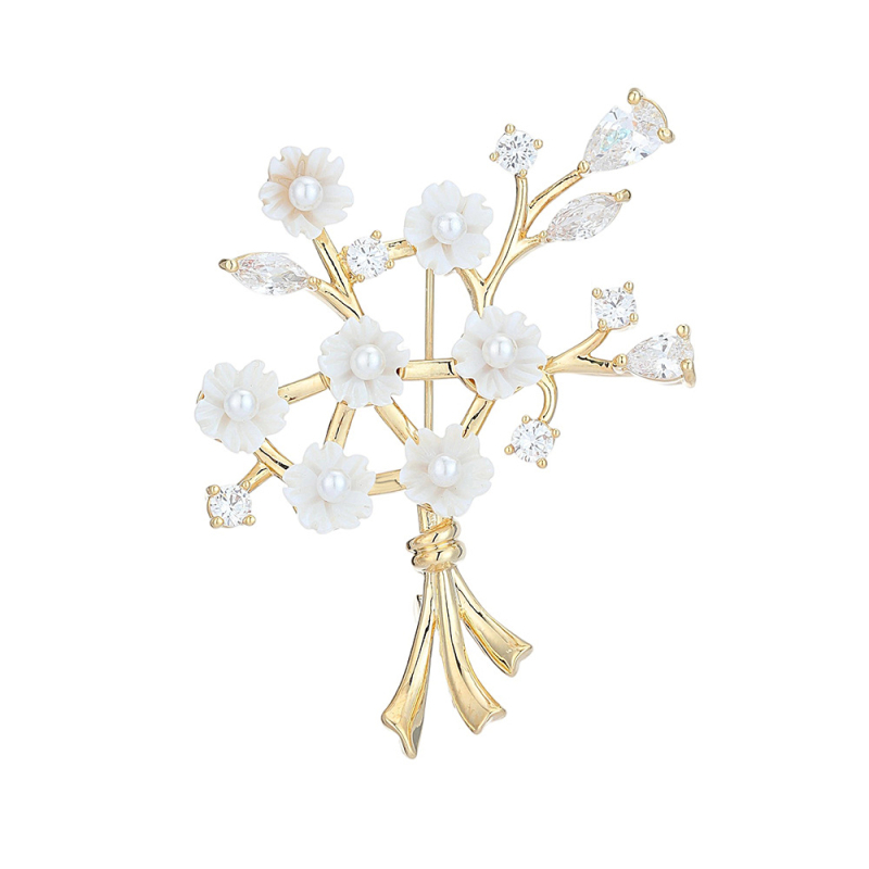 Vario žiedo formos segė su cirkonu, moteriško stiliaus paprasta, Princesės serija