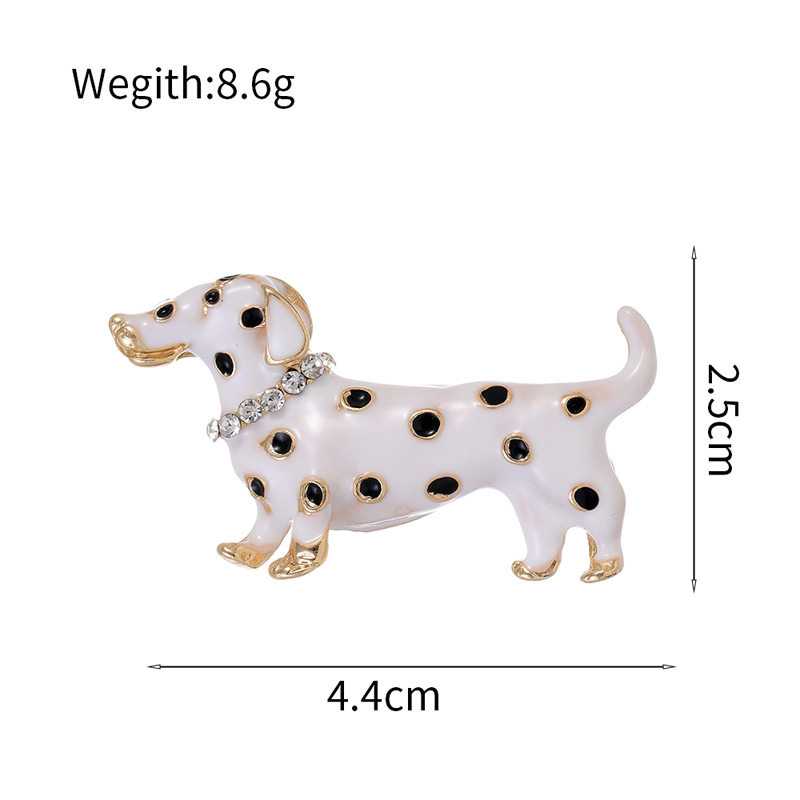 Cinko lydinio segė su dalmatinų šuns karikatūriniu dizainu bangos taškų stiliumi, daugelio funkcijų unisex aksesuaras