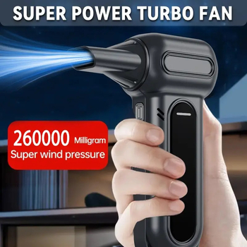 Φορητός ανεμιστήρας χειρός με μοτέρ χωρίς ψήκτρες, ενσωματωμένη μπαταρία 2000-4000 mAh, 3 ταχύτητες ροής αέρα, βάρος 275 g
