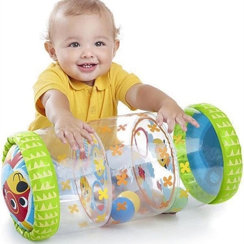 Φουσκωτός κύλινδρος για μωρά με καμπάνα, για εξάσκηση στο έρπισμα – PVC εκπαιδευτικό παιχνίδι