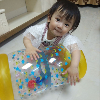 Φουσκωτός κύλινδρος για μωρά με καμπάνα, για εξάσκηση στο έρπισμα – PVC εκπαιδευτικό παιχνίδι