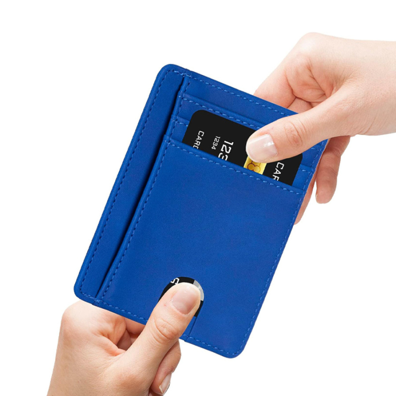 Θήκη Διαβατηρίου και Κάρτας από PU Δέρμα, Με Πολλές Θέσεις Καρτών, Unisex, Οριζόντιος Τετράγωνος Σχεδιασμός, Εκτύπωση Λογοτύπου