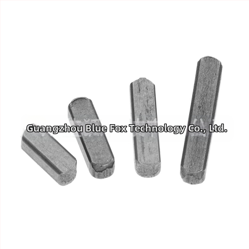 Плосък ключов щифт Type A с двуглав полуокръжен край, паралелен/квадратен профил, стандарт GB1096, марка Blue Fox